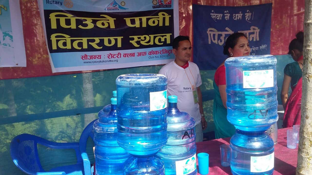 Drinking Water Distribution On Mahayagya Rotary Club Of Kakarvitta 1
