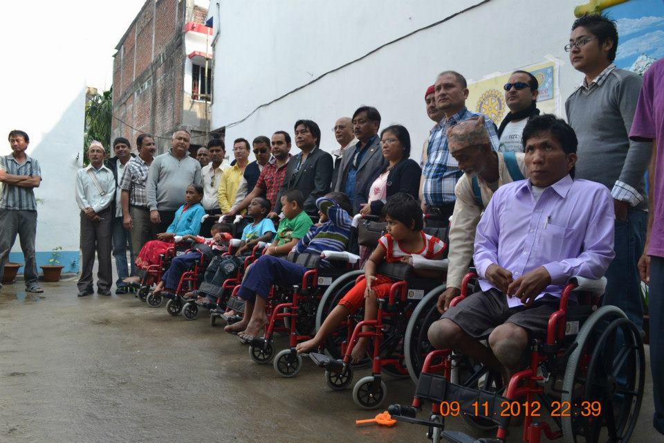 Wheel Chair Distribution 2012
