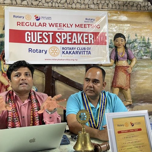 Weekly Meeting with Guest Speaker, Dr. Birendra Kumar Yadav, Oncologist