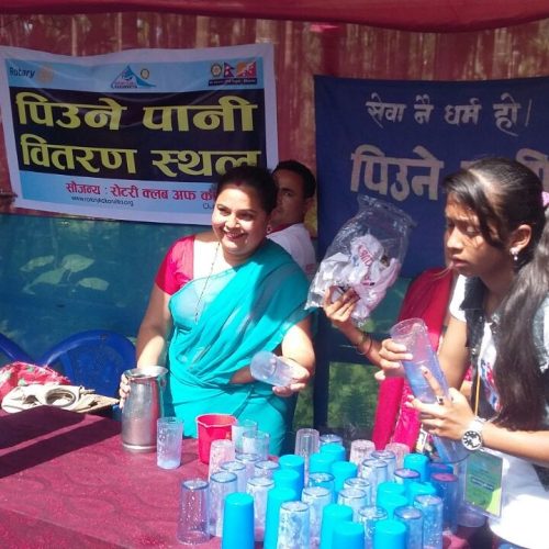 drinking water distribution on mahayagya rotary club of kakarvitta 2
