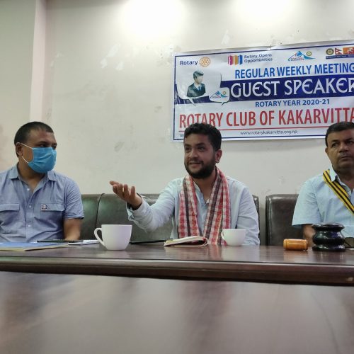 guest speaker mr. ujjwal prasai rotary club of kakarvitta 5