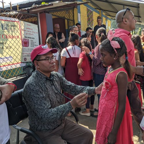 hand sanitizer mask distribution at immunization program 4